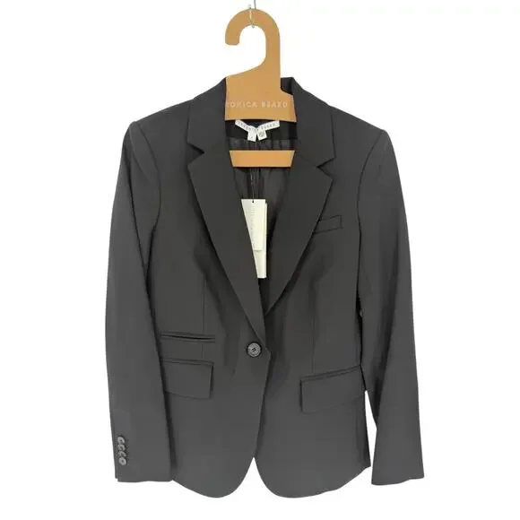 Veronica Beard Dickey Classic Tailored Blazer Jacket in Black Size 4 Small NEW - Picture 6 of 15